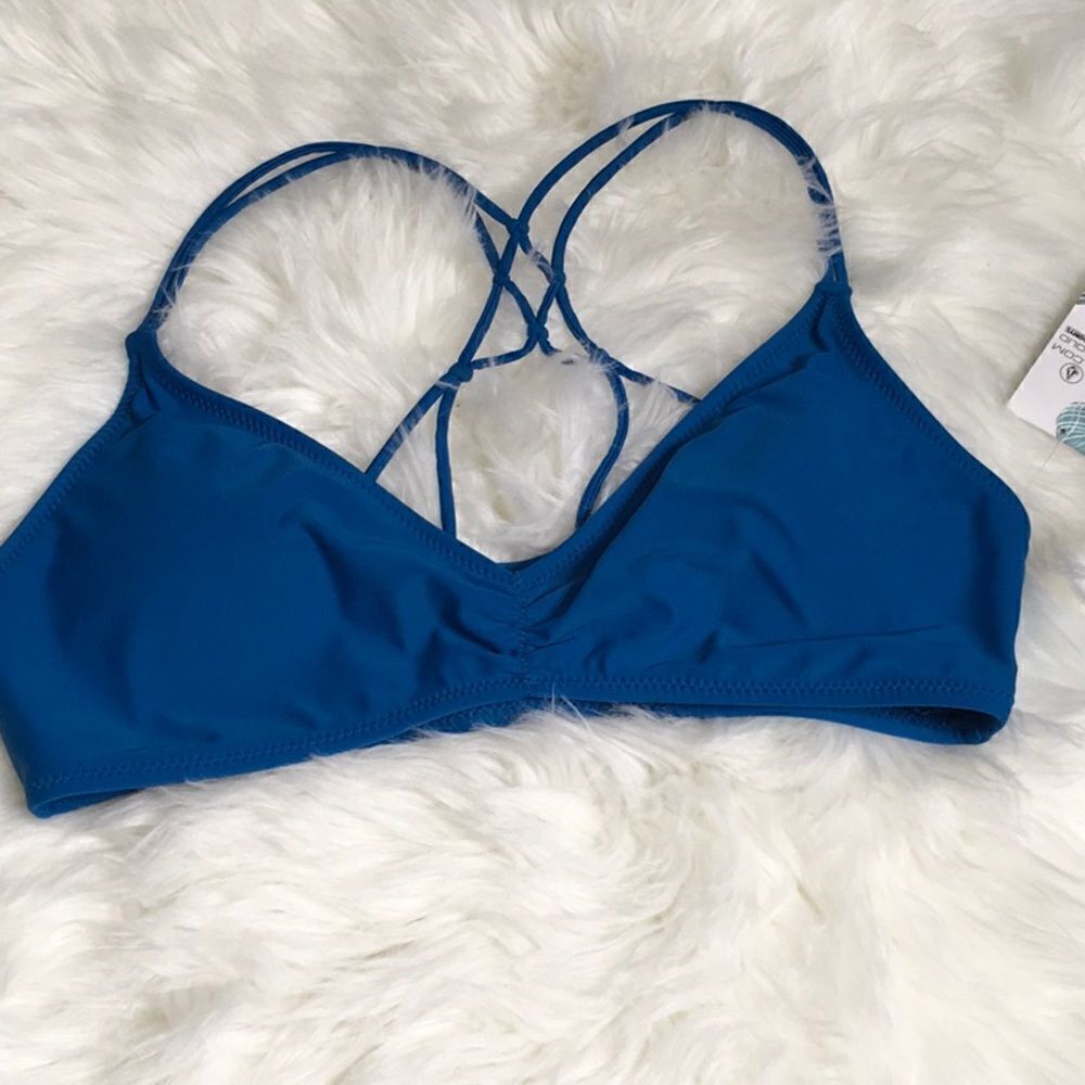 New. Volcom blue bikini top. Large - Picture 7 of 9